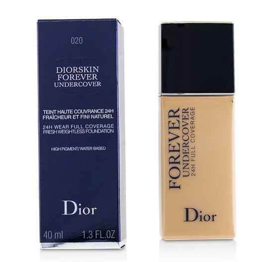 Christian Dior Diorskin Forever Undercover 24H Wear Full Coverage Water Based Foundation - # 020 Light Beige C000900020 / 383516  40ml/1.3oz