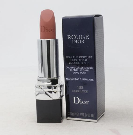 Christian Dior Rouge Dior Couture Colour Refillable Lipstick - # 100 Nude Look (Matte) C017400100 / 535014  3.5g/0.12oz