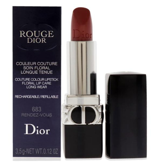 Christian Dior Rouge Dior Couture Colour Refillable Lipstick - # 683 Rendez-Vous (Satin) C017200683 / 526722  3.5g/0.12oz