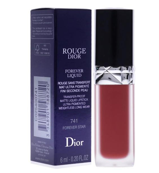Christian Dior Rouge Dior Forever Matte Liquid Lipstick - # 741 Forever Star C025400741 / 588720  6ml/0.2oz