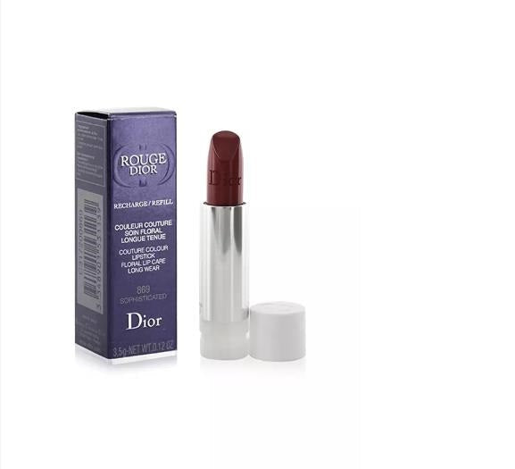 Christian Dior Rouge Dior Couture Colour Refillable Lipstick Refill - # 869 Sophisticated (Satin) C317200869 / 531139  3.5g/0.12oz