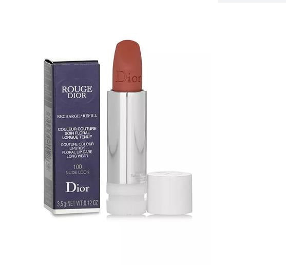 Christian Dior Rouge Dior Couture Colour Refillable Lipstick Refill - # 100 Nude Look (Matte) C317400100 / 536493  3.5g/0.12oz