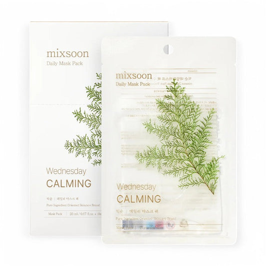 mixsoon Daily Mask Pack 10 Sheets Set - 7 Types Wednesday Calming