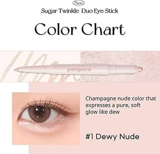 peripera Sugar Twinkle Duo Eye Stick - 3 Colors #01 Dewy Nude