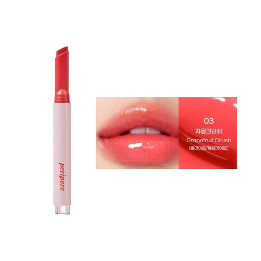 peripera Heart Jam Glow Lip - 6 Colors #03 Grapefruit Crush