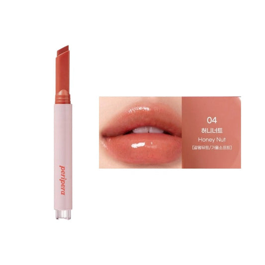 peripera Heart Jam Glow Lip - 6 Colors #04 Honey Nut