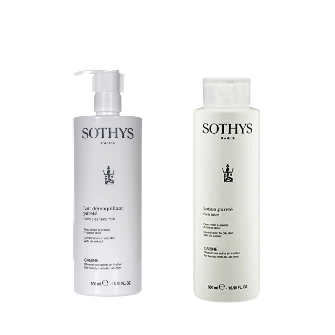 Sothys Purify Cleansing Milk 500ml & Purity Lotion 500ml