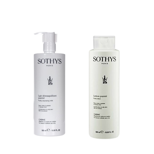 Sothys Purify Cleansing Milk 500ml & Purity Lotion 500ml