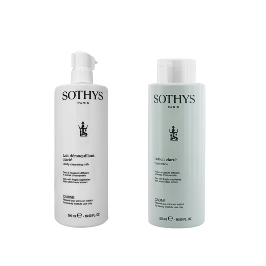 Sothys Clarity Cleansing Milk 500ml & Clarity Lotion 500ml